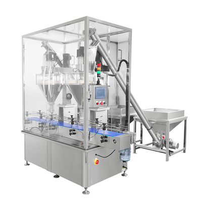 Lineare Doppelkopf automatische Pulverfüllmaschine aus Edelstahl