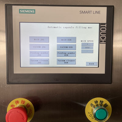 Touch Screen halb automatisches Kapsel-Füllen maschinell hergestellt vom Edelstahl-Knopf