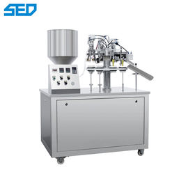 automatische pharmazeutische Verpackmaschine-manuelle Einfügungs-Rohr-Pasten-Füllmaschine 220V 50Hz halb